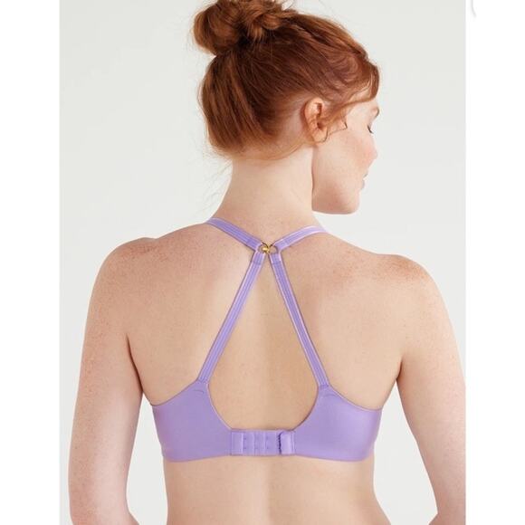 Women's Joyspun Flexible Full coverage T-Shirt Bra Adjustable Size 36DDD Purple - Picture 2 of 4